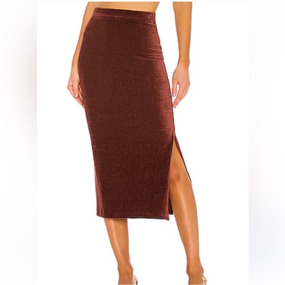 Free People Hellen Rib Tube Skirt - Picture 2 of 12